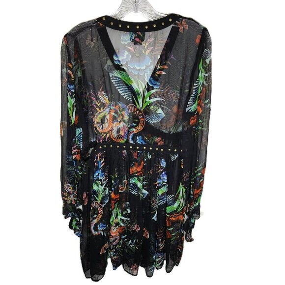 Maeve by Anthropologie Size 8 Sheer Floral Dress – Boho, 36.5″ Length - Picture 9 of 9